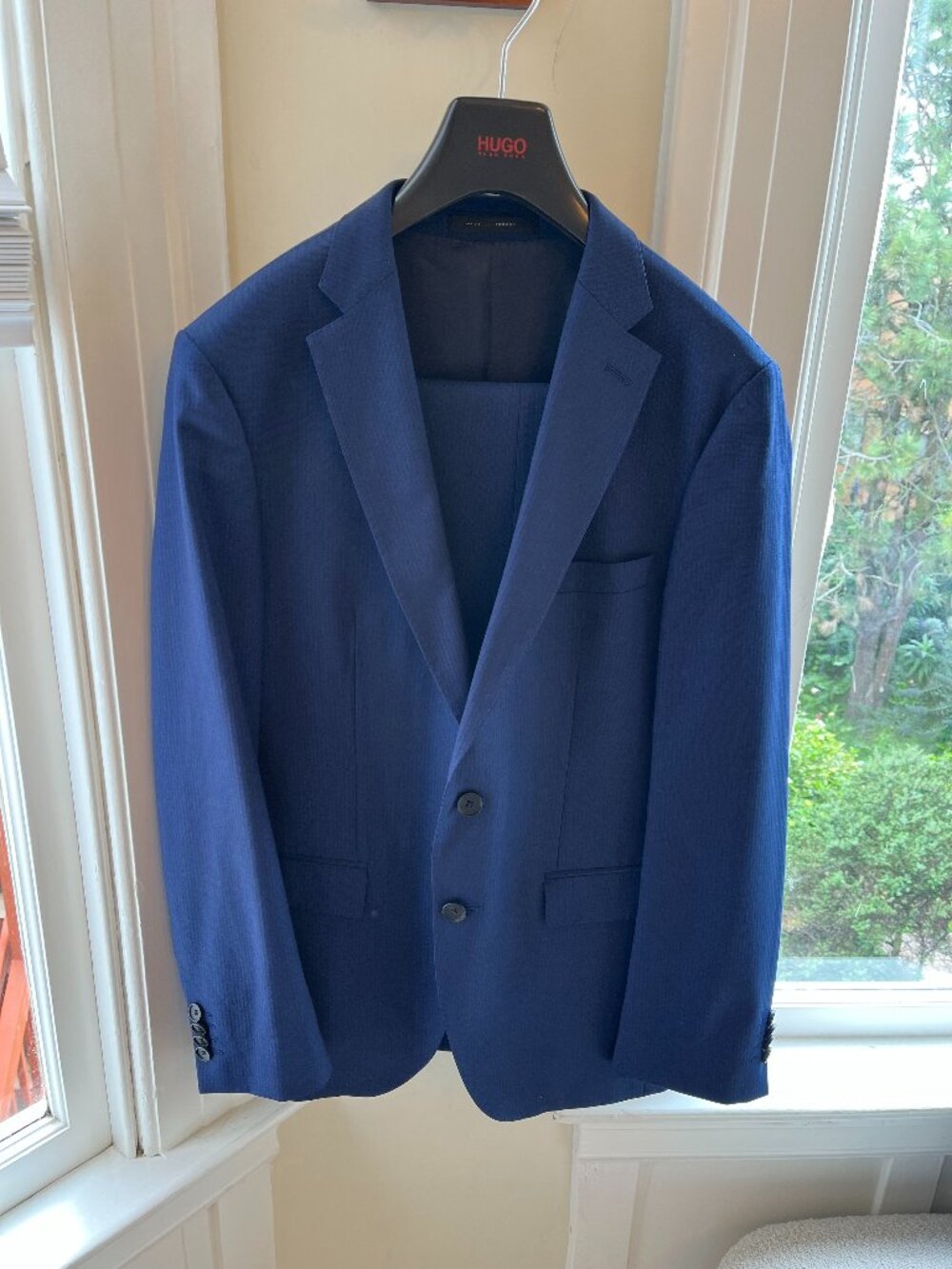 HUGO BOSS TRABALDO TOGNA Super 120's Blue Suit - 36R